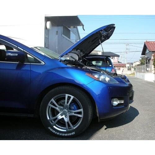 For Mazda CX-7 ER3P Front Hood Bonnet Gas Struts Lift Support Shock Damper Carbon Fiber