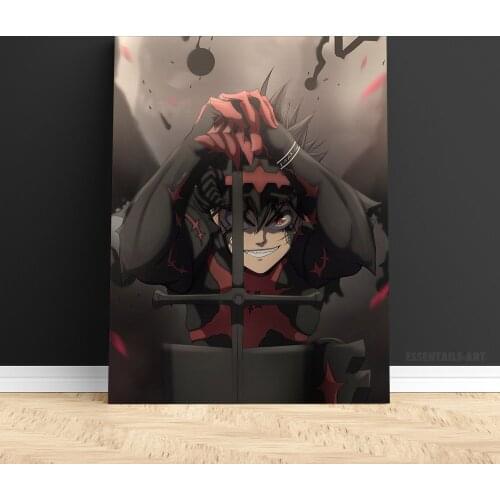 Asta Black Clover Manga Anime Poster Wall Art Bedroom Print Study Living Room Home Decor Painting Decoration Canvas