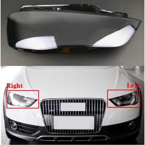 Car Headlamp Lens For Audi A4 B9 2013-2015 Headlight Cover Front Headlamps Transparent Lampshades Lamp Shell
