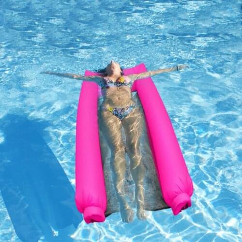 Pool PVC Inflatable Floating Lounge Water Hammock Float Portable Swimming Pool Bed For Beach Water Party Hot Tub надувной матрас