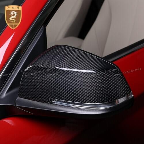 CSSCAR Replacement Style 100% Real Carbon Fiber Mirror Cover For BMW 2 Series F23 2014-up Rearview Mirror Shell Decoration 00533
