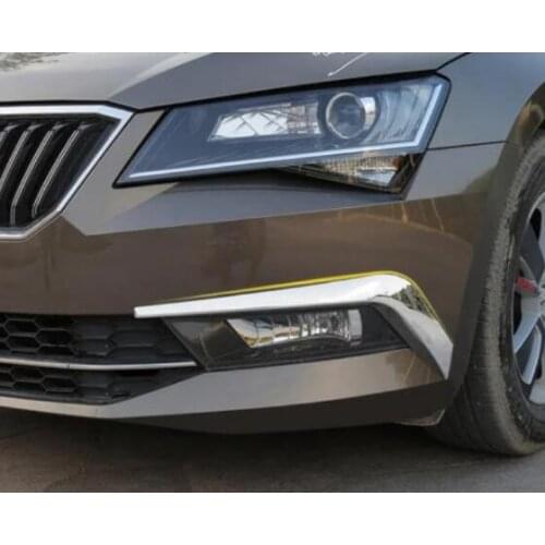 For Skoda superb 2016 2017 2018 Front Fog Lamp Bright Fog Lamp Modified Eyebrow Fog Lamp Frame JB