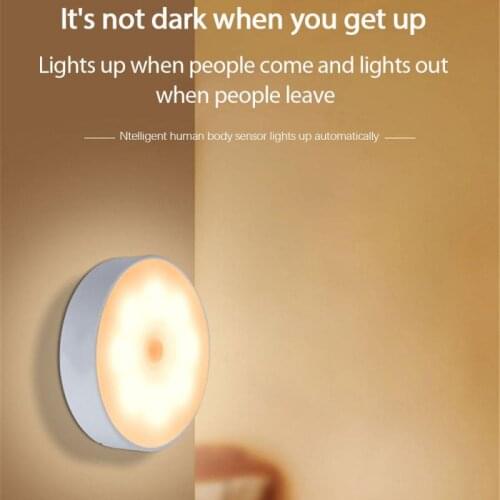 Energy-saving Motion Sensor Light Body Induction Lamp USB Charging LED Night Light For Room Decor Corridor Stairs Cabinet Wall
