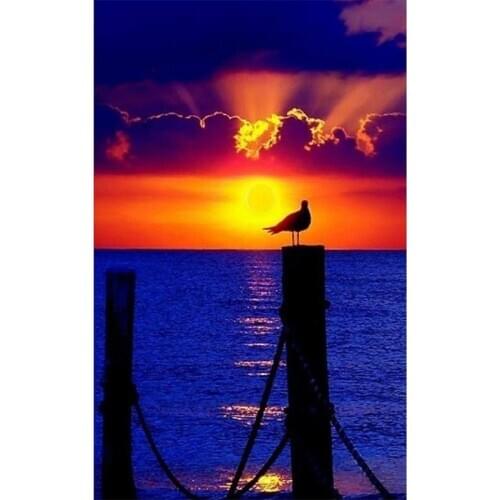 Hot!Art Full Square/Round Drill 5D Stereoscopic Diamond Drawing Seasons Landscape Animal Paintings Furniture Decoration