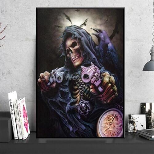 Grim Reaper Abstract Canvas Poster Art Painting All Picture Print Living Room Bedroom For Living Room Home Decoration