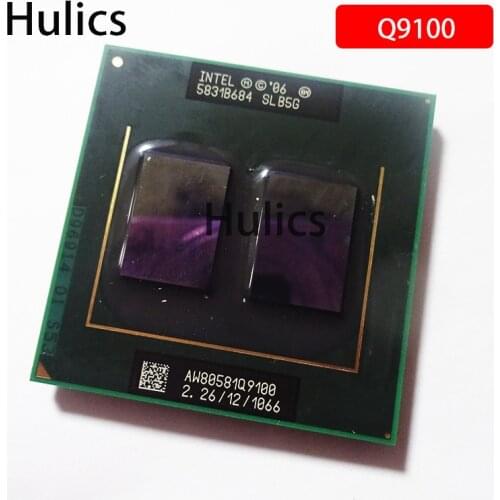 Hulics Original Intel Core 2 Quad Mobile Q9100 SLB5G 2.2 GHz Quad-Core Quad-Thread CPU Processor 12M 45W Socket P