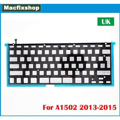 New Laptop Keyboard Backlight UK Layout Replacement For Macbook Pro Retina 13.3 inch A1502 Keyboard Backlit 2013 2014 2015 Year