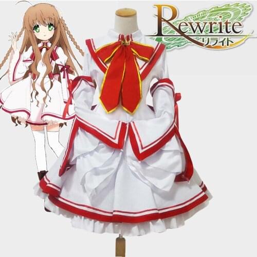 Rewrite Cosplay Costume Kanbe Kotori Anime Cosplay Costume Wig Uniform Clothes Lolita Dress