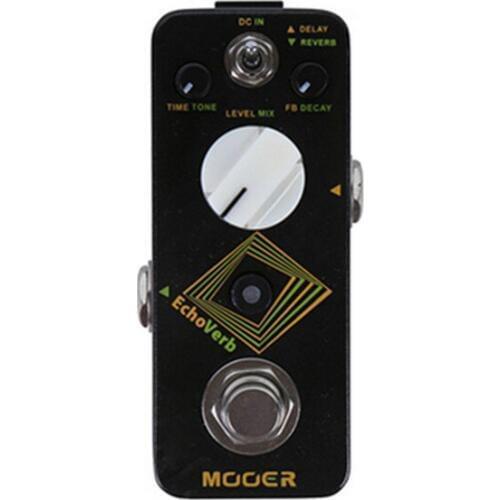 MOOER EchoVerb Digital Delay Reverb Guitar Effect Pedal True Bypass Full Metal Shell with Tap Tempo Guitar Pedals accessories