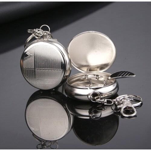 New Pocket Snuff Snorter Metal Medicine Sniffer Case Keychain Stainless Steel Mini Pill Box Portable Tobacco Bottle Man Gifts