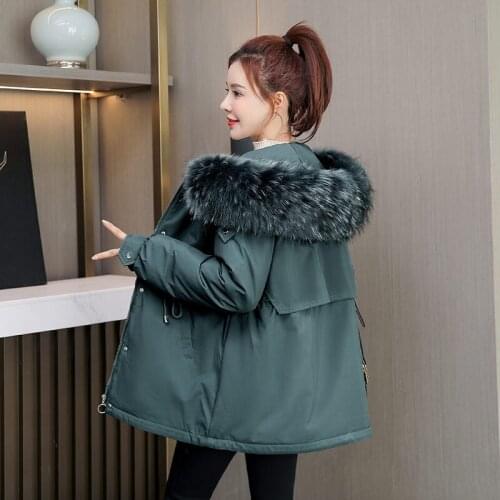 Down Cotton Jacket Womens Short Parka 2020 New Plus Size Winter Coat Casual Loose Hooded Padded Overcoat Mujer Chaqueta y824