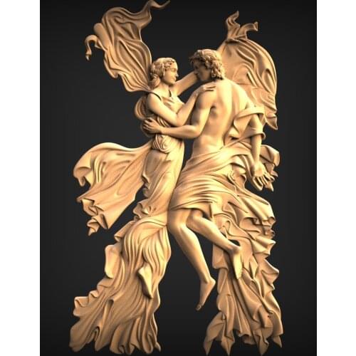 Lover 3d STL Model Relief for CNC Router 3D Printer Artcam Aspire
