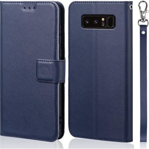 Luxury Flip Case for Samsung Galaxy Note 8 SM-N950F Cover Original Book Design Leather Phone Coque Wallet Capa Stand