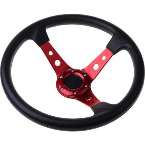 Sport Steering Wheel Universal 4 inch PVC Leather Auto Racing Steering Wheels