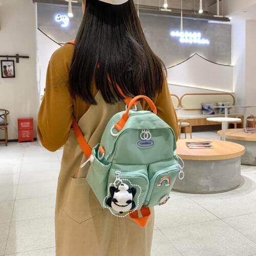 Super Cute Mini Backpack Women Candy Colors Backpacks Panda Small School Shoulder Bags for Teenage Girls Kawaii Female Purse New