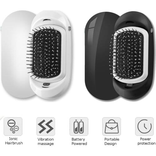 YIBER Ionic Hair Brush Scalp Massager Hair Brushes Electric Hot Comb Negative Ion Antistatic Comb Straightening Brushes