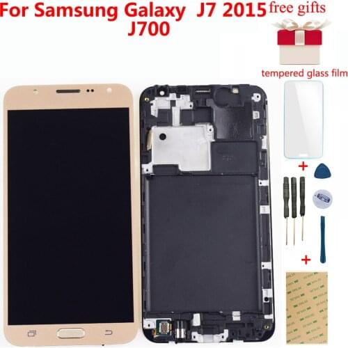 Touch Screen Digitizer Sensor Glass + LCD Display Panel Assembly For Samsung Galaxy J7 2015 j700 J700F J700FN J700M J700H / DS
