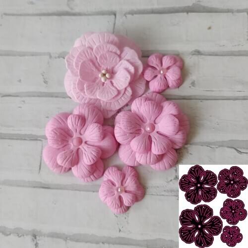 3D beautiful flowers Metal Cutting Dies Stencils For DIY Scrapbooking Paper Card Decorative Craft Dies Embossing Die Cuts New