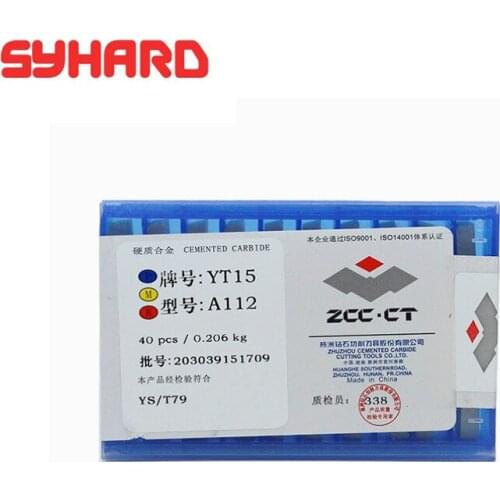 40pcs/lot A112 YT15 YT14 YT5 YW2 YW1 YG8 YG6 Dimension12x10x4 Cemented Carbide Insert