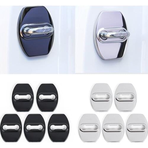 5pcs For Toyota Land Cruiser PRADO FJ150 2010-2020 stainless steel Car Door Lock Protector Cover trim Car accessories