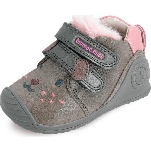 Bimecanics boots for girl in copper tone leather