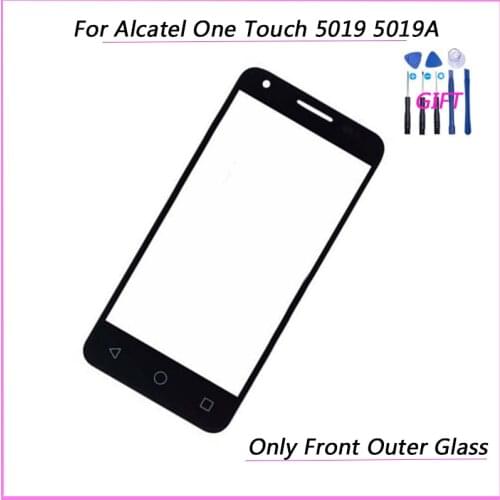 For Alcatel One Touch OT 5019 5019A 5019X 5019D OT5019 OT5019D Touch Screen Digitizer Sensor Outer Glass Lens Panel (No lcd