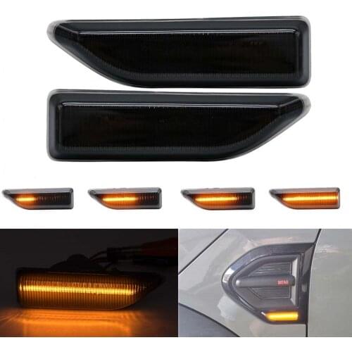 For MINI Countryman F60 2017-2021 Dynamic LED Side Marker Bumper Blinker Turn Signal Flowing Light Lamp Canbus Error Free