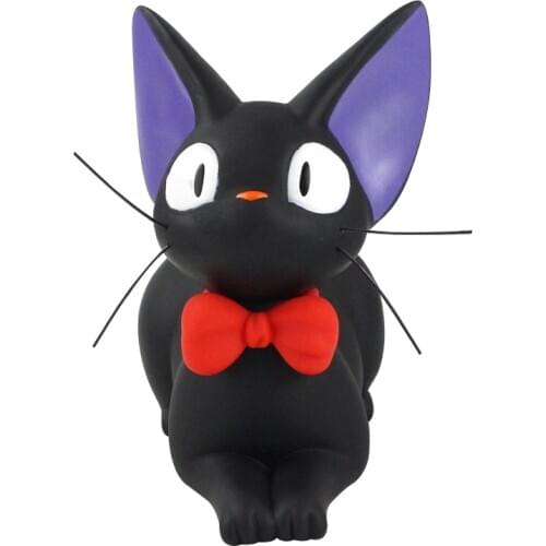 Studio Ghibli Hayao Miyazaki Anime Kikis Delivery Service Piggy Bank Black JiJi Cat PVC Action Figure Collectible Model Toy