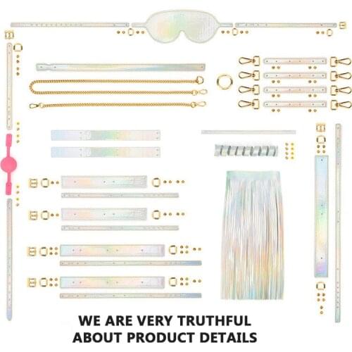 Adult Toys Slave Fetish Sex Furniture SM Appealing Size Appealing Suit Sp Scattering Colorful Seven-piece Storage Bag Binding