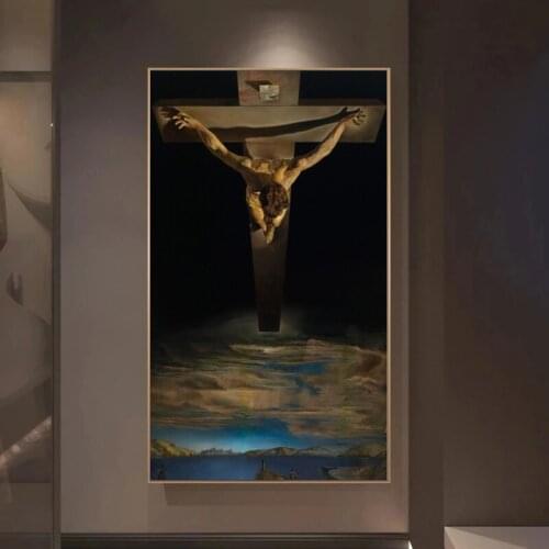 Salvador Dali The Christ Giclee Canvas Paintings Wall Posters and Print Wall Art Pictures for Living Room Home Decor Cuadros