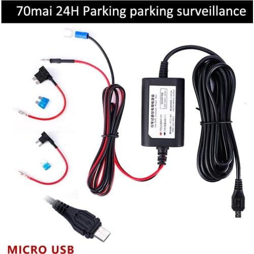 For 70mai hardware kit parking surveillance cable 70mai A800S Cam WIDE PRO Plus+ A500S Hardwire Kit for Car DVR 24H Parking Moni