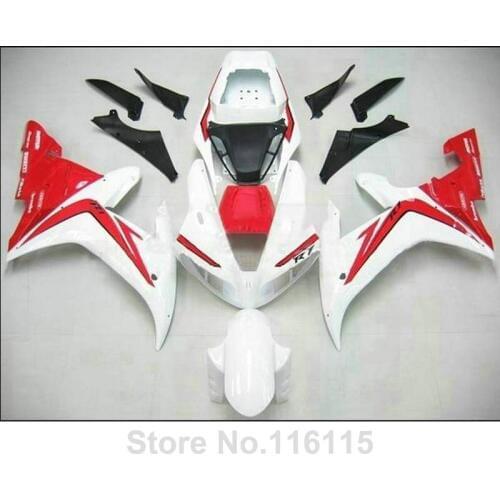 MOTOMARTS Full injection molding popular fairings set fit for YAMAHA YZF R1 02 03 black red white Fairing kit 2002 2003 bodywork