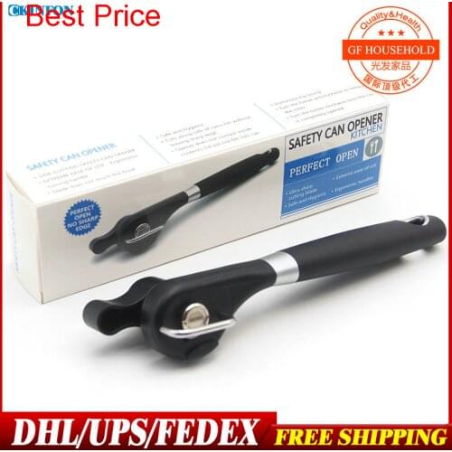 200Pcs/Lot Safety Can Opener Profession Multifunction High Grade Stainless Canned Knife KO1001 Bottle Opener