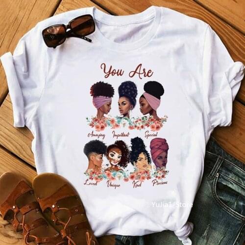Hot Melanin queen You are graphic tees women black girl magic t-shirt femme summer black lives matter t shirt dope educated tops