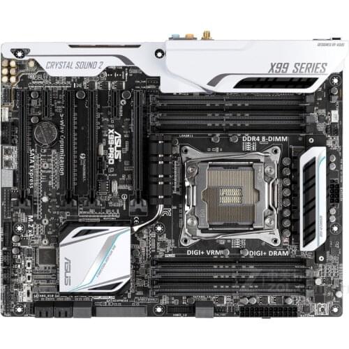 For ASUS X99-PRO original motherboard DDR4 LGA 2011-V3 USB2.0 USB3.0 64GB X99 used Desktop motherboard