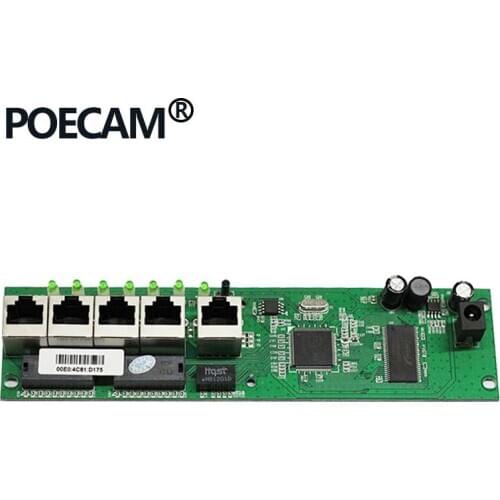 Mini size intelligent web managed wired distribution box 5-port router modules OEM pcb module 192.168.0.1 shenzhen manufacturer