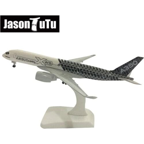 JASON TUTU 20cm Original Airbus A350 Airplane Model Plane Model Aircraft Diecast Metal 1/300 Scale Planes Factory Drop shipping