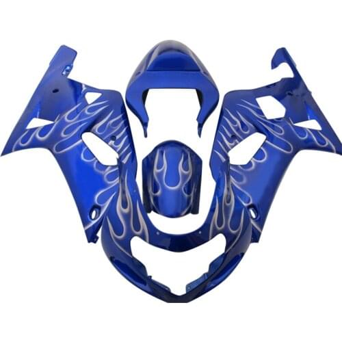 Motorcycle fairing kit for SUZUKI GSXR 600 750 2001 2002 2003, Blue white Fairings GSXR600 GSXR750 01 02 03 PL108