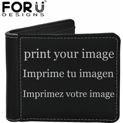 FORUDESIGNS Men Wallets 2021 Luxury Brand Custom Leather Short Purse for Man PU Card Holder Coin Wallet Small Money Bag Clutches