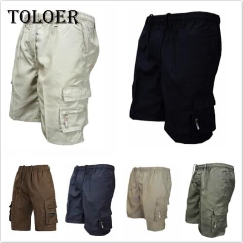 Mens Cargo Shorts 2021 New Side Multi-pockets Men Loose Work Shorts Casual Short Pants Male Plus Size Summer Outdoor Shorts 3XL