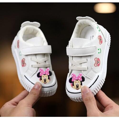 Disney Mickey Minnie autumn new childrens toddler soft-soled baby casual shoes girls sports shoes boys shoes jelly shoes