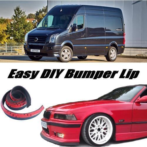 NOVOVISU Bumper Lip Deflector Lips For Volkswagen VW Crafter Volt LT3 Front Spoiler For Friends to Tuning / Body Kit / Strip