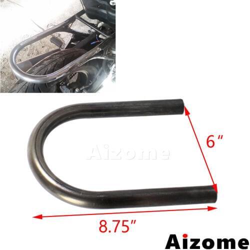 6" Wide Flat Cafe Racer Frame Seat Hoop 7/8" Tube For Honda Yamaha Suzuki CB CG SR XJ XS GS Bobber Street Trackers Loop End