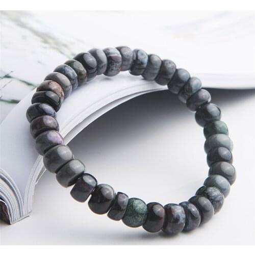 Drop Shipping Genuine Natural Sugilite Gems Stone Crystal Abacus Marquise Bead Bracelet 9mm