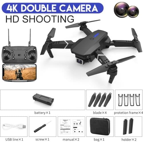 LS-E525 Folding UAV Aerial Photography Long Endurance Quadcopter 4K Dual Camera Remote Control Folding Drone Quadrotor Toys