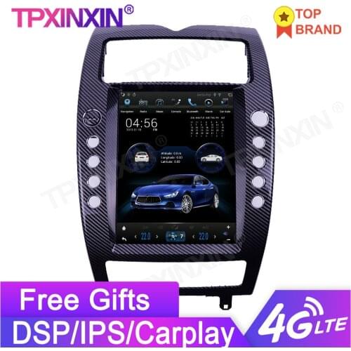 Carbon fiber For Maserati Quattroporte 2004-2012 Android 11.0 Tesla Radio Car DVD Player Multimedia Player Auto Stereo Radio