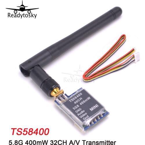 High Quality TS58400 Wireless Mini Emitter 5.8G 400mW 40CH AV Transmitter Module Image Transmission
