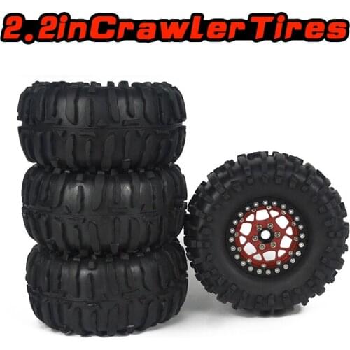 1/10 1/8 Crawler RC Car Refit Upgrade Accessories Parts 2.2in Metal Wheel hub Wheels 12mm Adapter Climbing Tire Tires 123mm*60mm