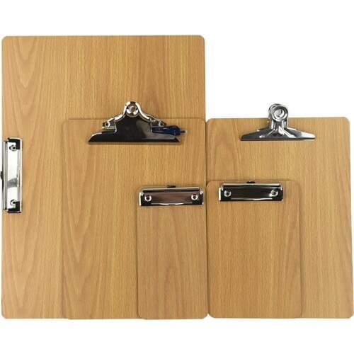 1pcs A4/A5 size wooden clipboard ranodm file Folder stationary board hard board Writing plate clip report office supplies