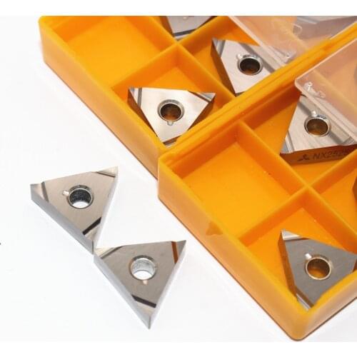 10PCS TNGG160404 R/L-F NX2525 TNGG 331 R F Triangle Cermet External Turning Blade